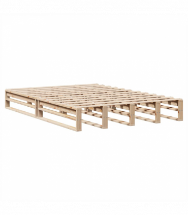 vidaXL Bed Frame 120x200 cm Solid Wood Pine