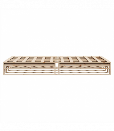 vidaXL Bed Frame 120x200 cm Solid Wood Pine