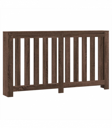 vidaXL Radiator Cover Brown Oak 149x20x82 cm Engineered Wood