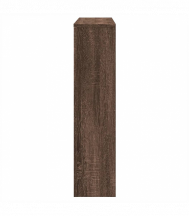 vidaXL Radiator Cover Brown Oak 149x20x82 cm Engineered Wood