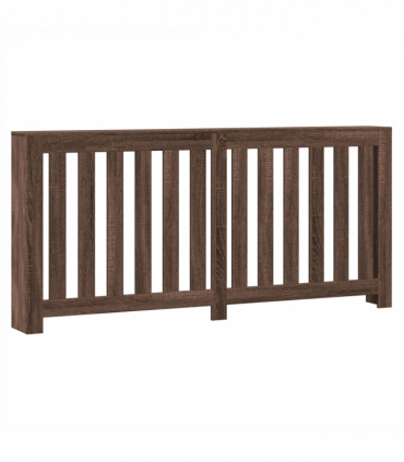 vidaXL Radiator Cover Brown Oak 175x20x82 cm Engineered Wood