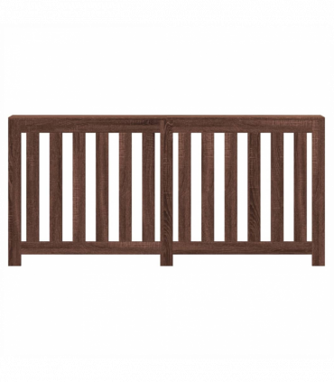 vidaXL Radiator Cover Brown Oak 175x20x82 cm Engineered Wood