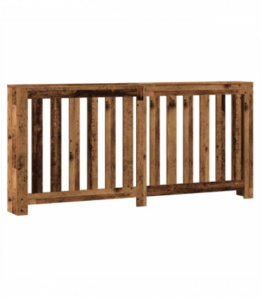 vidaXL Radiator Cover Old Wood 175x20x82 cm Engineered Wood