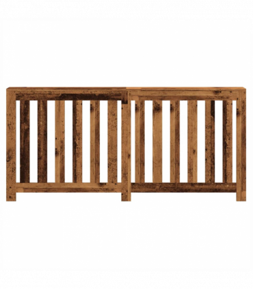 vidaXL Radiator Cover Old Wood 175x20x82 cm Engineered Wood