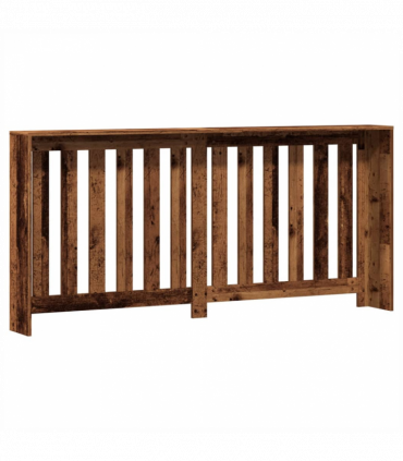 vidaXL Radiator Cover Old Wood 175x20x82 cm Engineered Wood
