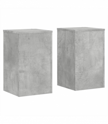 vidaXL Plant Stands 2 pcs Concrete Grey 30x30x50 cm Engineered wood