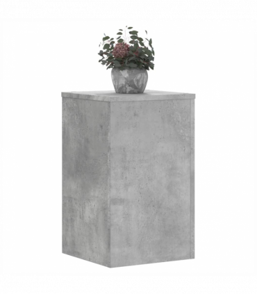vidaXL Plant Stands 2 pcs Concrete Grey 30x30x50 cm Engineered wood