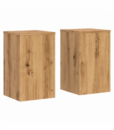 vidaXL Plant Stands 2 pcs Artisian Oak 30x30x50 cm Engineered wood
