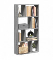vidaXL Bookcase Grey Sonoma 60x20x120 cm Engineered Wood