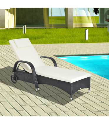 Rattan Sun Lounger