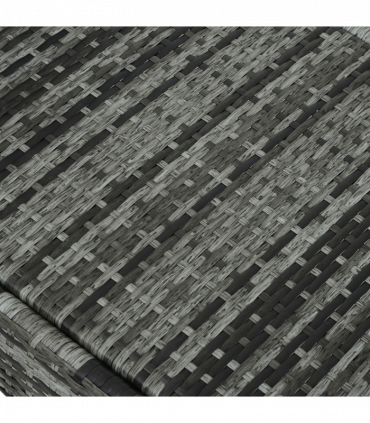 Adjustable Rattan Sun Lounger Outdoor Recliner w/ Cushion Garden Pool