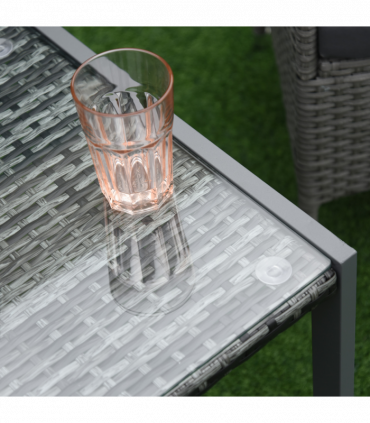 Rattan End Table Side Coffee Desk Outdoor Patio Garden Furniture