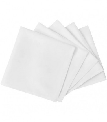 100 Dinner Napkins White 50 x 50 cm