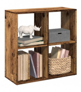 vidaXL Room Divider Bookcase Old Wood 69.5x29x69.5 cm Engineered Wood