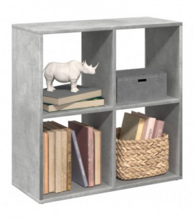 vidaXL Room Divider Bookcase Concrete Grey 69.5x29x69.5 cm Engineered Wood