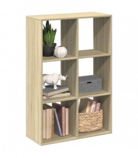 vidaXL Room Divider Bookcase Sonoma Oak 69.5x29x103.5 cm Engineered Wood