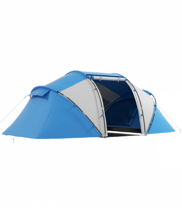 4-6 Persons Camping Tent Dome Family Travel Group Hiking Room Fishing Outsunny