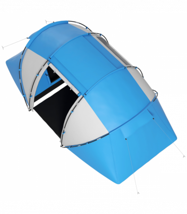 4-6 Persons Camping Tent Dome Family Travel Group Hiking Room Fishing Outsunny