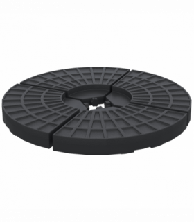 4Pc Portable Umbrella Base Parasol Stand Weights Holder Sand Water Filled