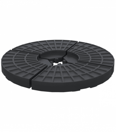 4Pc Portable Umbrella Base Parasol Stand Weights Holder Sand Water Filled