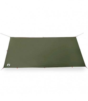 vidaXL Camping Tarp Olive Green 406x306 cm Waterproof