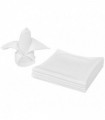 50 Dinner Napkins White 50 x 50 cm