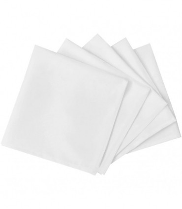 50 Dinner Napkins White 50 x 50 cm