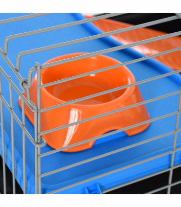 Cage Black 89L x 44W x 43H cm Small Animal Home for Rabbit Ferret Chinchilla