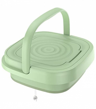 8L Portable Washing Machine Mini Washer Foldable Washer and Spin Dryer Travel UK Green