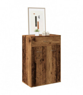 vidaXL Shoe Cabinet Old Wood 60x35x84 cm Engineered Wood