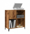 vidaXL Record Cabinet Old Wood 84.5x38x89 cm Engineered Wood