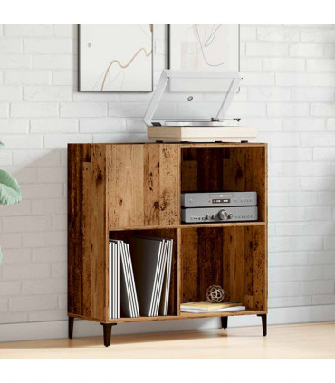 vidaXL Record Cabinet Old Wood 84.5x38x89 cm Engineered Wood
