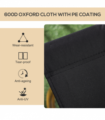 Durable Folding Camping Chair with Steel Frame - Ideal for Outdoor Events