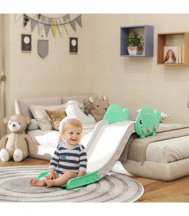 AIYAPLAY Kids Sofa Slide, Toddler Slide with 130cm Extended Length, Green