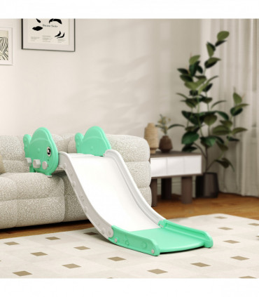 AIYAPLAY Kids Sofa Slide, Toddler Slide with 130cm Extended Length, Green