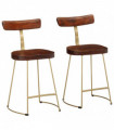 vidaXL Bar Stools 2 pcs 49x43x79 cm Solid Wood Mango
