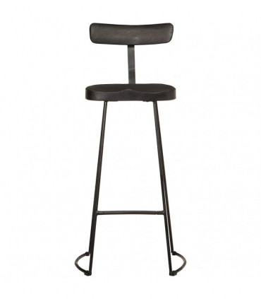 vidaXL Bar Stools 2 pcs Black 49x43x103 cm Solid Wood Mango