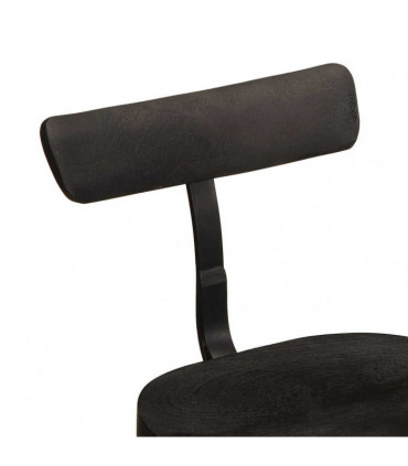 vidaXL Bar Stools 2 pcs Black 49x43x79 cm Solid Wood Mango