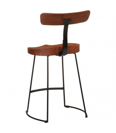 vidaXL Bar Stools 2 pcs 49x43x79 cm Solid Wood Mango