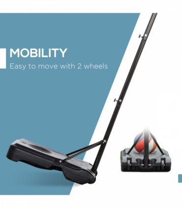 Adjustable Basketball Hoop Stand w/ Wheels, Stable Base HOMCOM