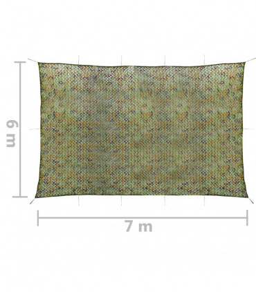 Camouflage Net with Storage Bag 6x7 m Green