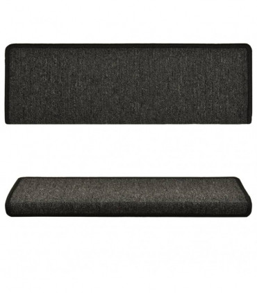 Carpet Stair Treads 15 pcs 65x25 cm Anthracite