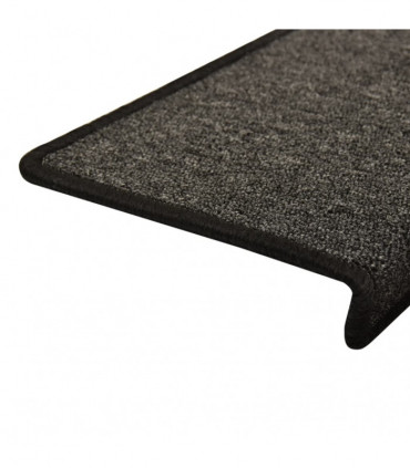 Carpet Stair Treads 15 pcs 65x25 cm Anthracite