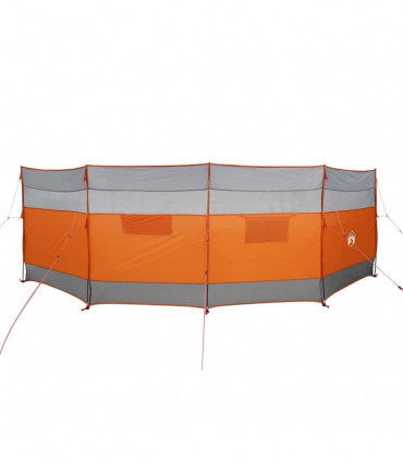 vidaXL Camping Windbreak Grey and Orange 510x153 cm Waterproof