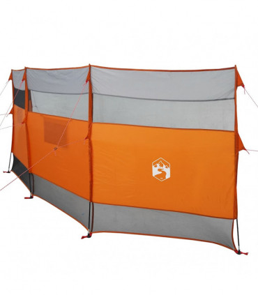 vidaXL Camping Windbreak Grey and Orange 510x153 cm Waterproof