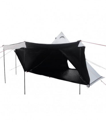 vidaXL Family Tent Tipi 6-Person White Blackout Fabric Waterproof