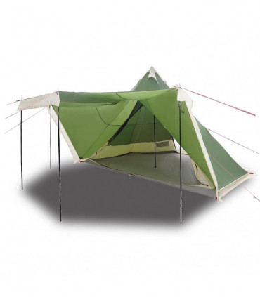 vidaXL Family Tent Tipi 6-Person Green Waterproof