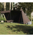 vidaXL Family Tent Tipi 6-Person Brown Waterproof