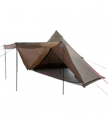 vidaXL Family Tent Tipi 6-Person Brown Waterproof