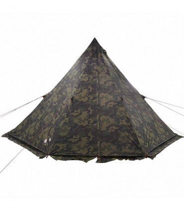 vidaXL Family Tent Tipi 6-Person Camouflage Waterproof